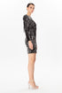 Sequin Backless Mini Dress